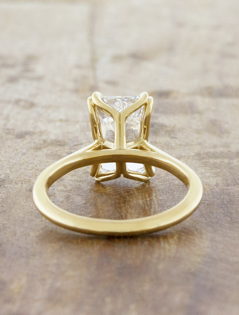 2 CT Round Three Stones Lab Grown Diamond Engagement Ring