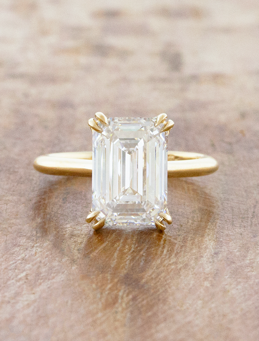 2 CT Round Three Stones Lab Grown Diamond Engagement Ring