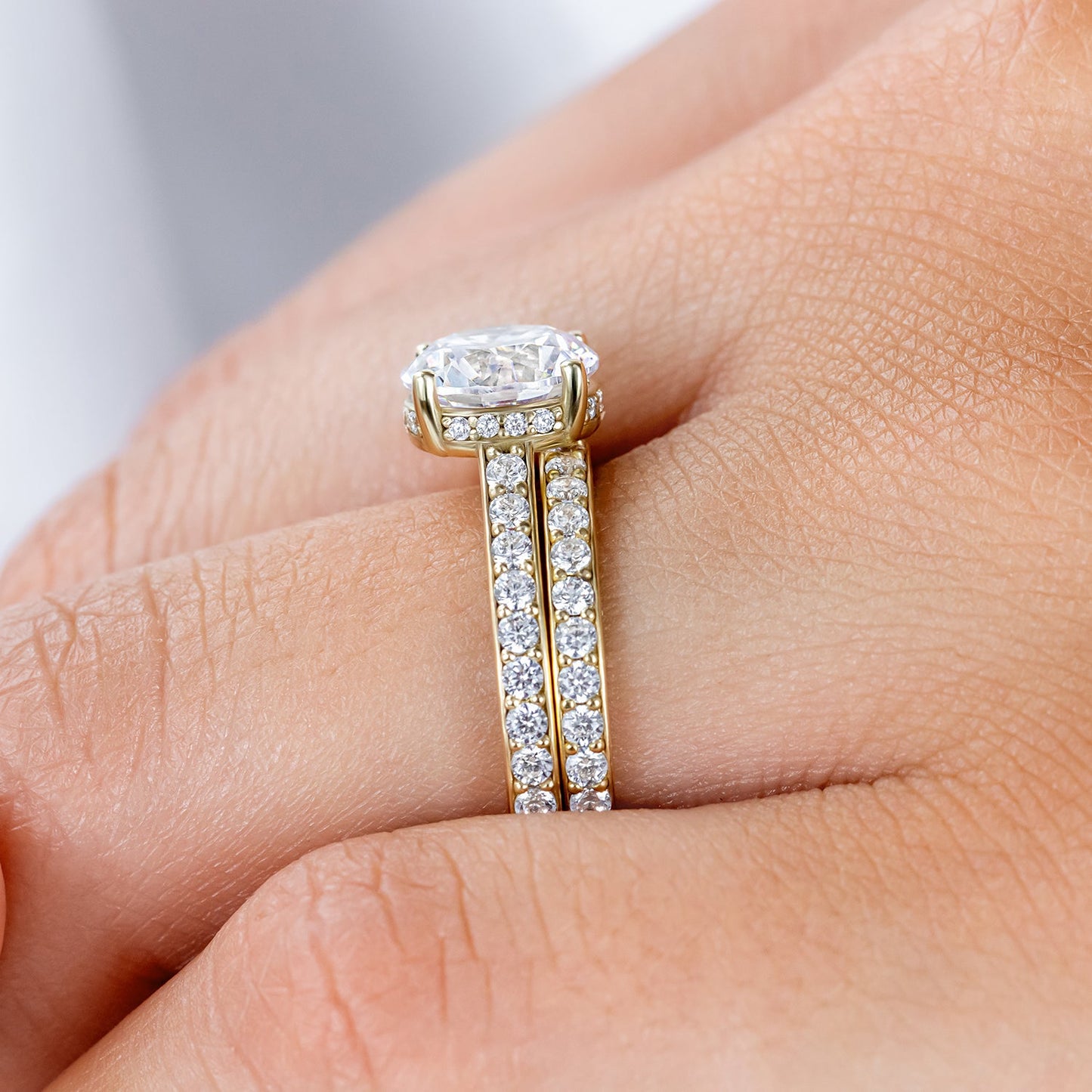 0.37 CT Round Full Eternity Lab Grown Diamond Wedding Band
