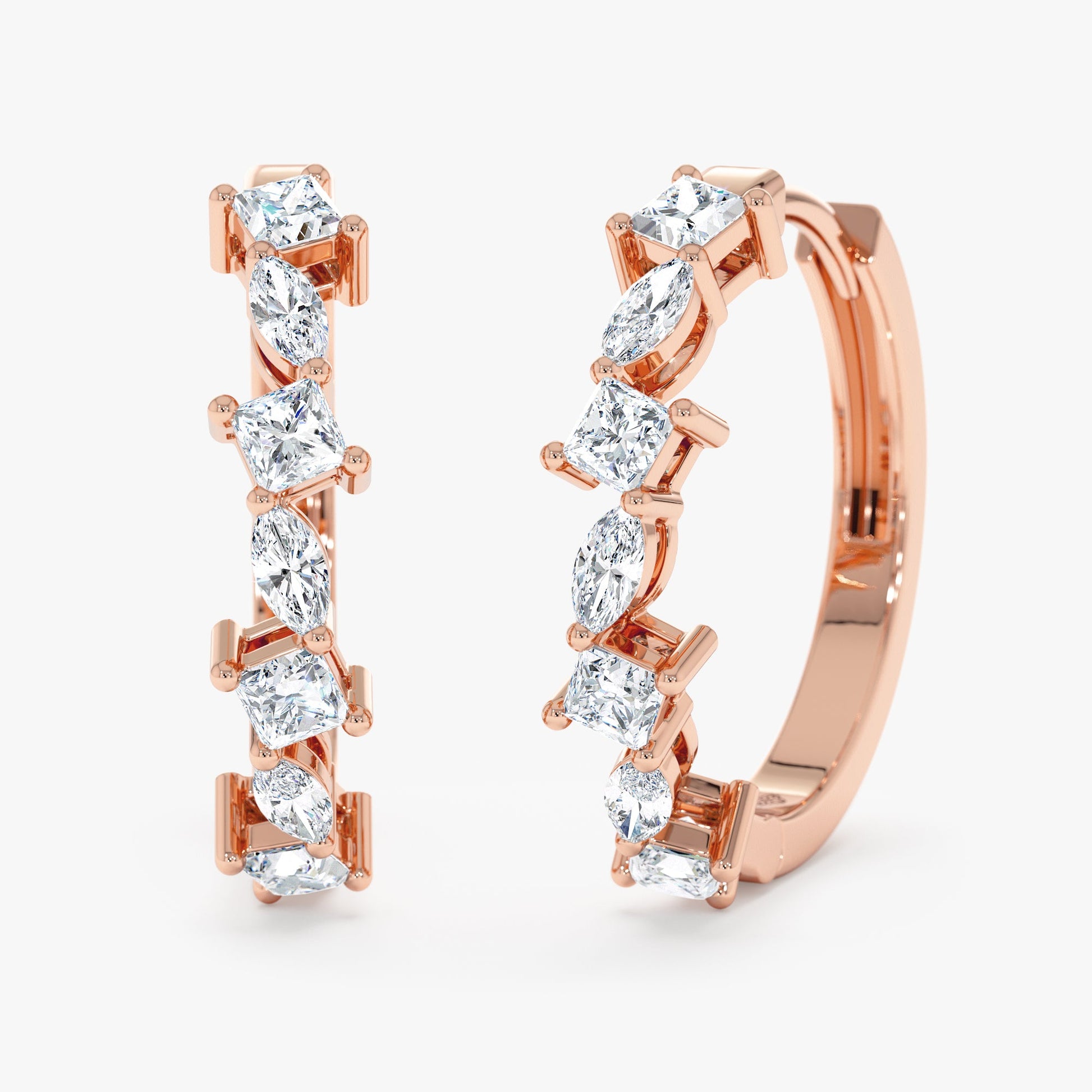 1.0 CT Round Bezel Solitaire Lab Grown Diamond Earrings