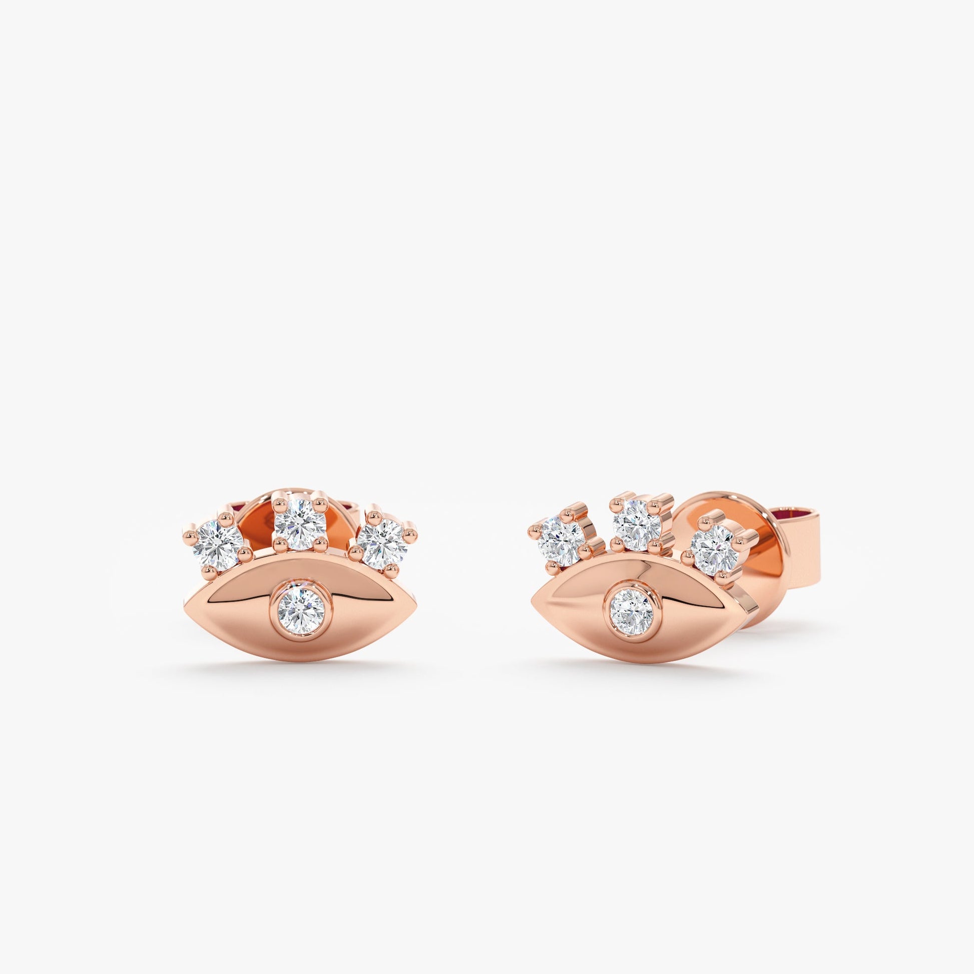1.0 CT Round Bezel Solitaire Lab Grown Diamond Earrings
