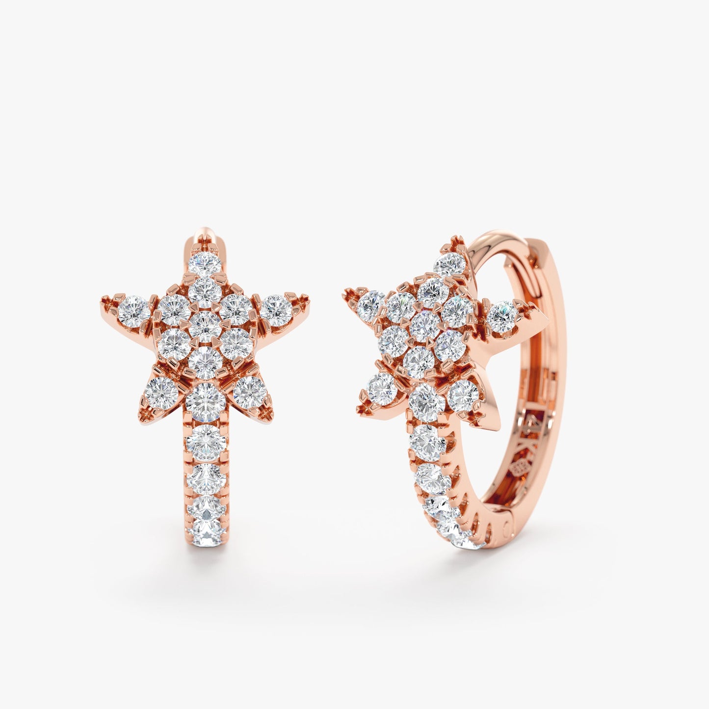 1.0 CT Round Bezel Solitaire Lab Grown Diamond Earrings