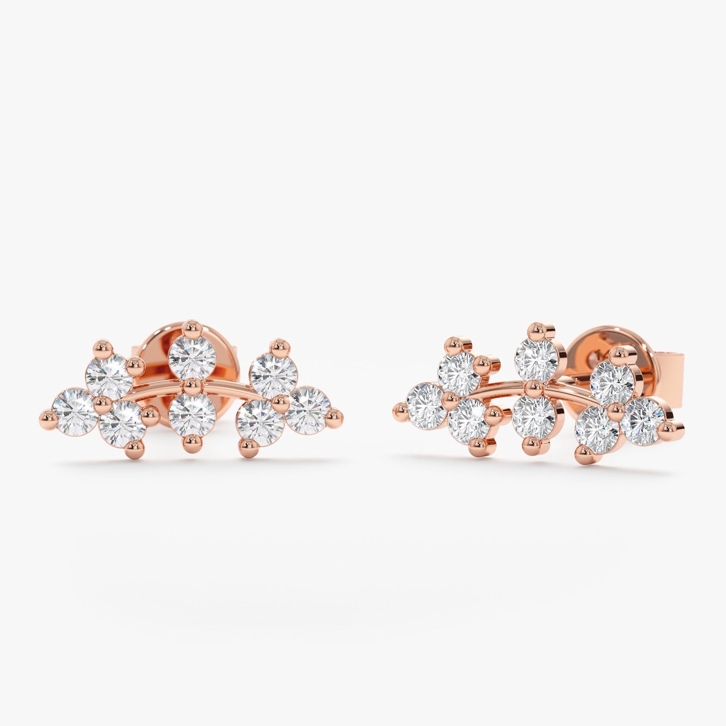 1.0 CT Round Bezel Solitaire Lab Grown Diamond Earrings