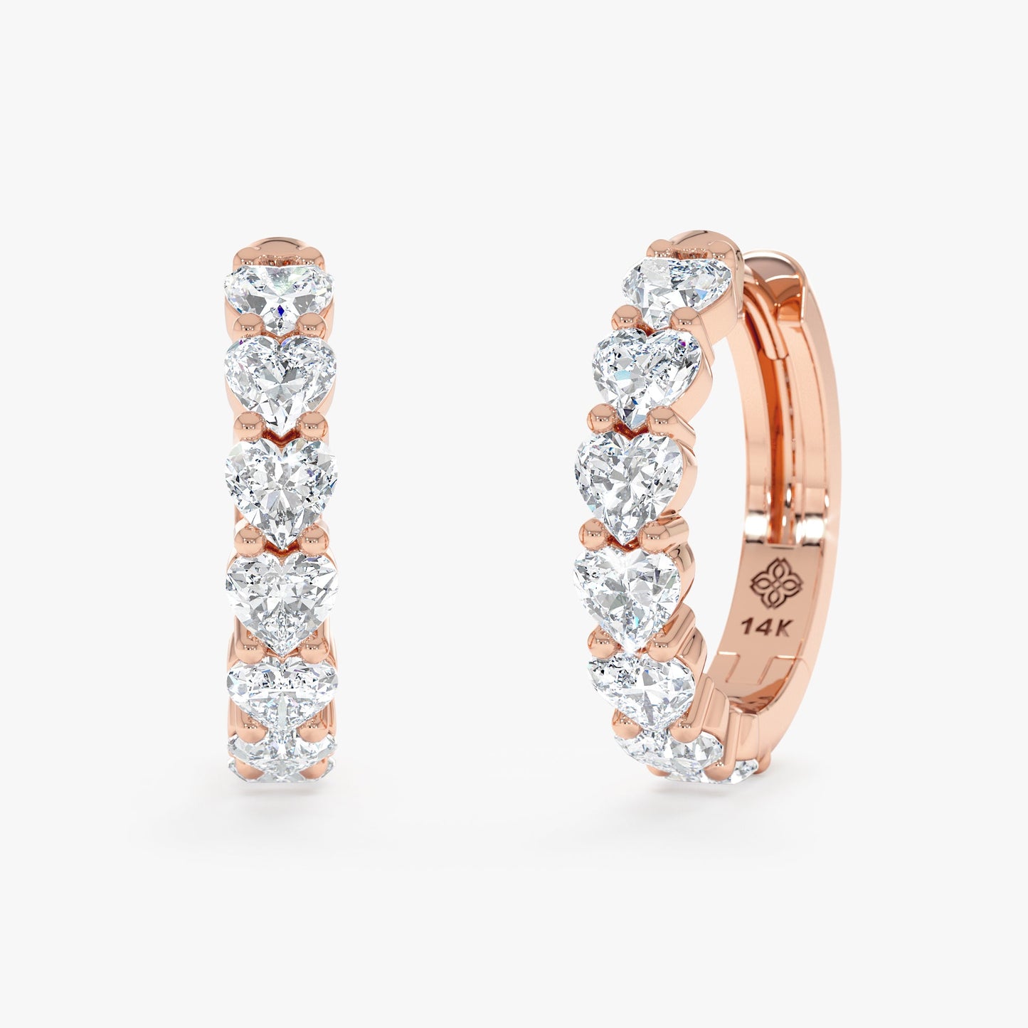1.0 CT Round Bezel Solitaire Lab Grown Diamond Earrings