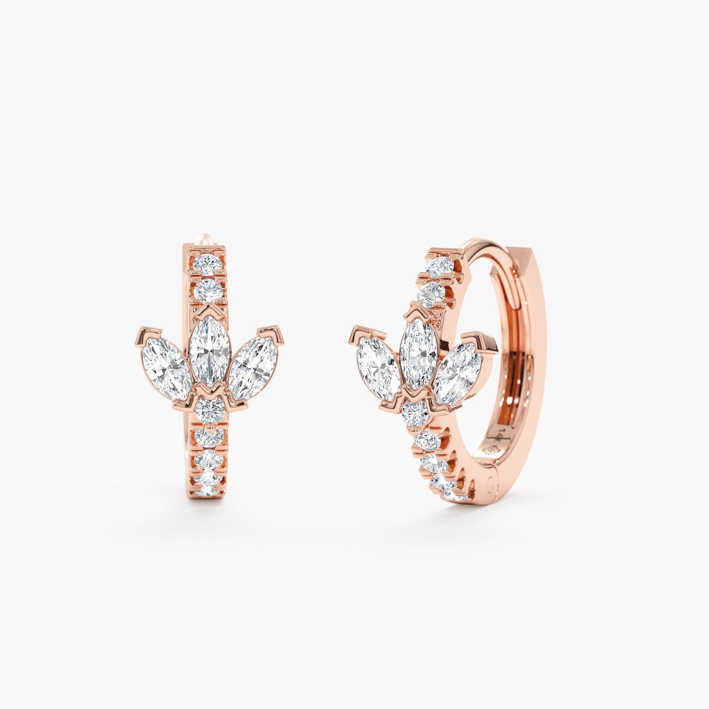 1.0 CT Round Bezel Solitaire Lab Grown Diamond Earrings