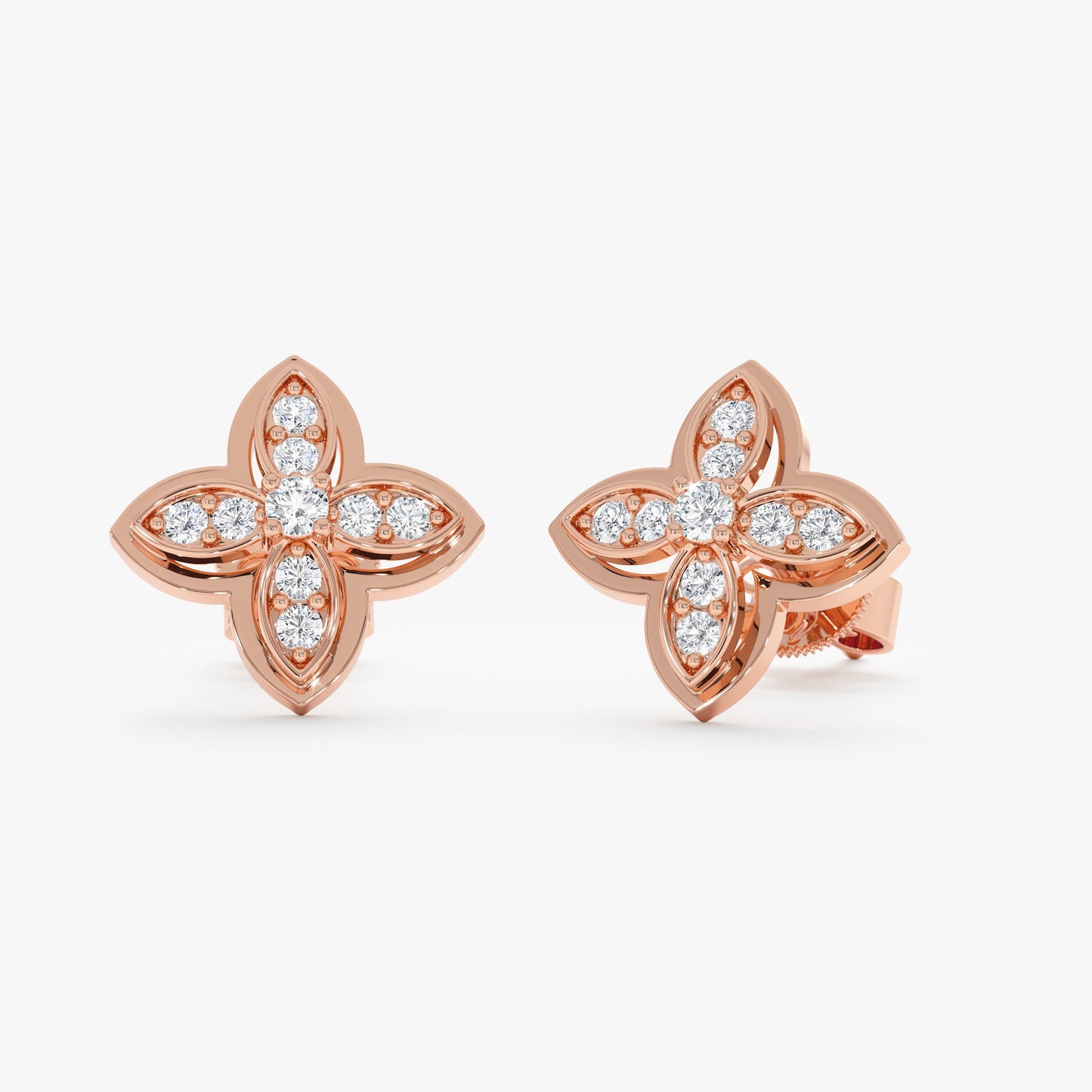 1.0 CT Round Bezel Solitaire Lab Grown Diamond Earrings