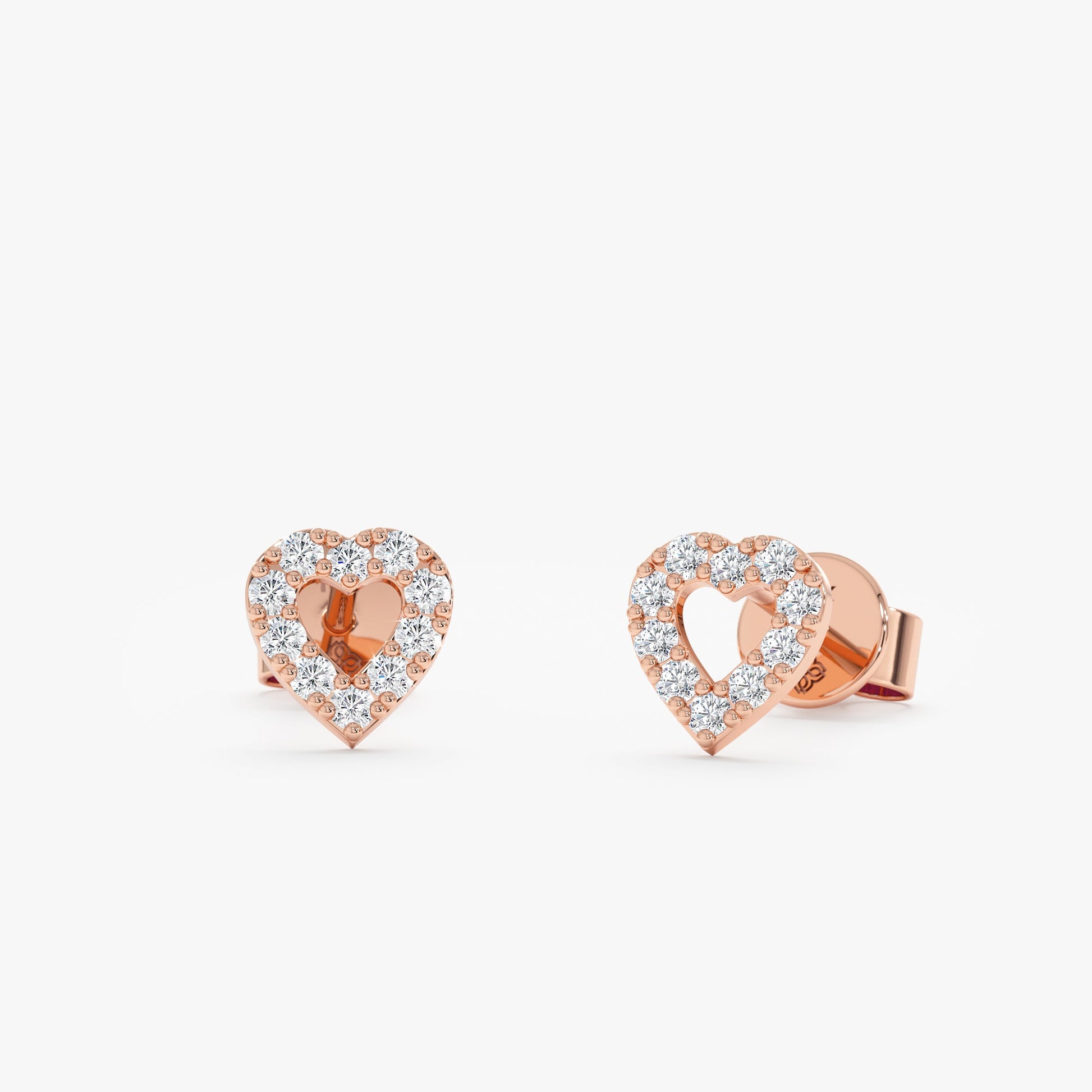 1.0 CT Round Bezel Solitaire Lab Grown Diamond Earrings