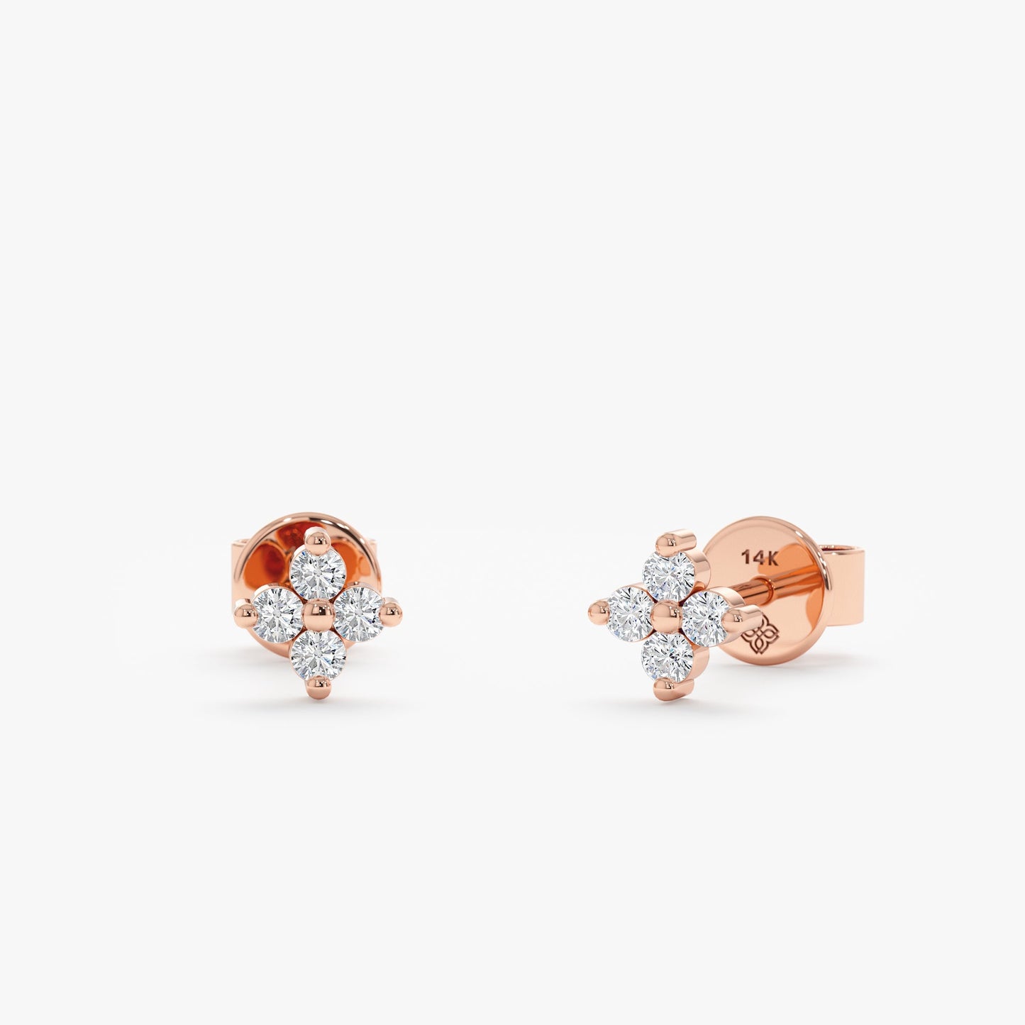 1.0 CT Round Bezel Solitaire Lab Grown Diamond Earrings