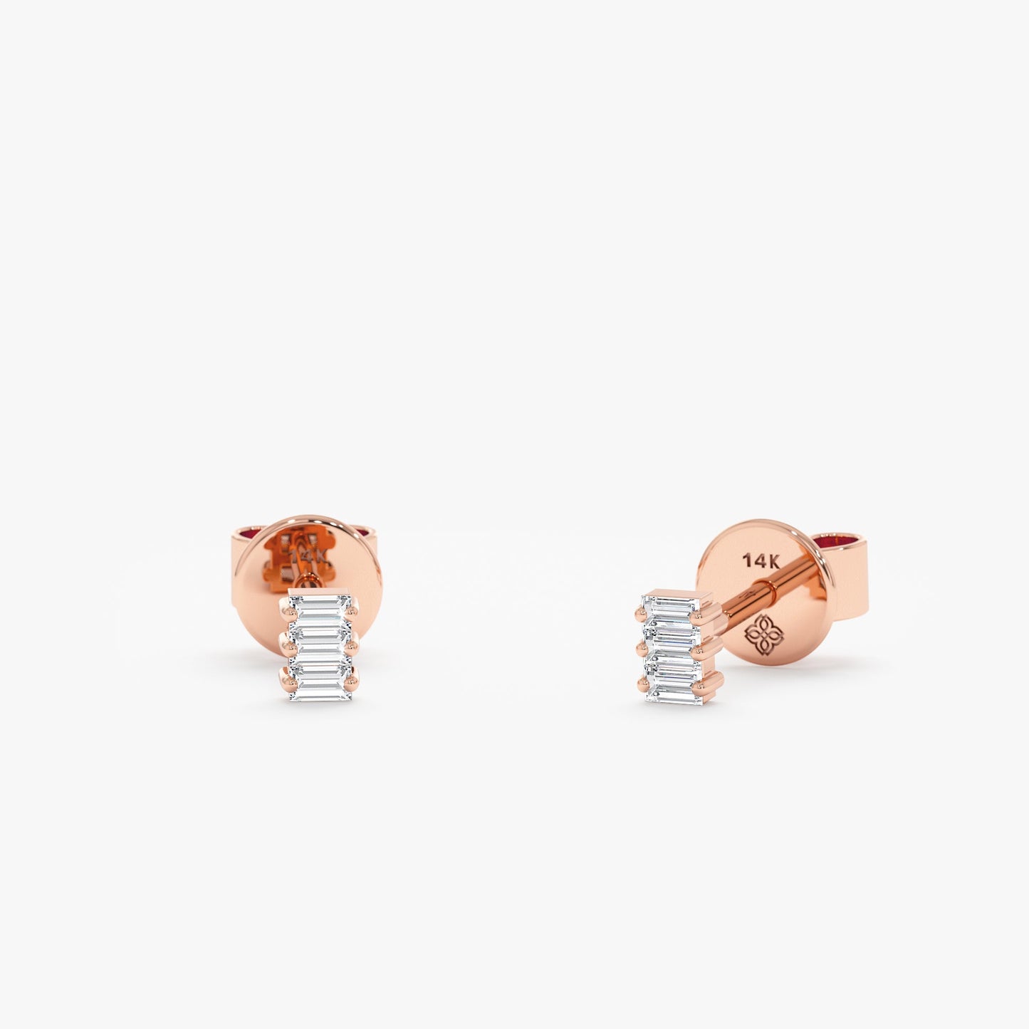 1.0 CT Round Bezel Solitaire Lab Grown Diamond Earrings