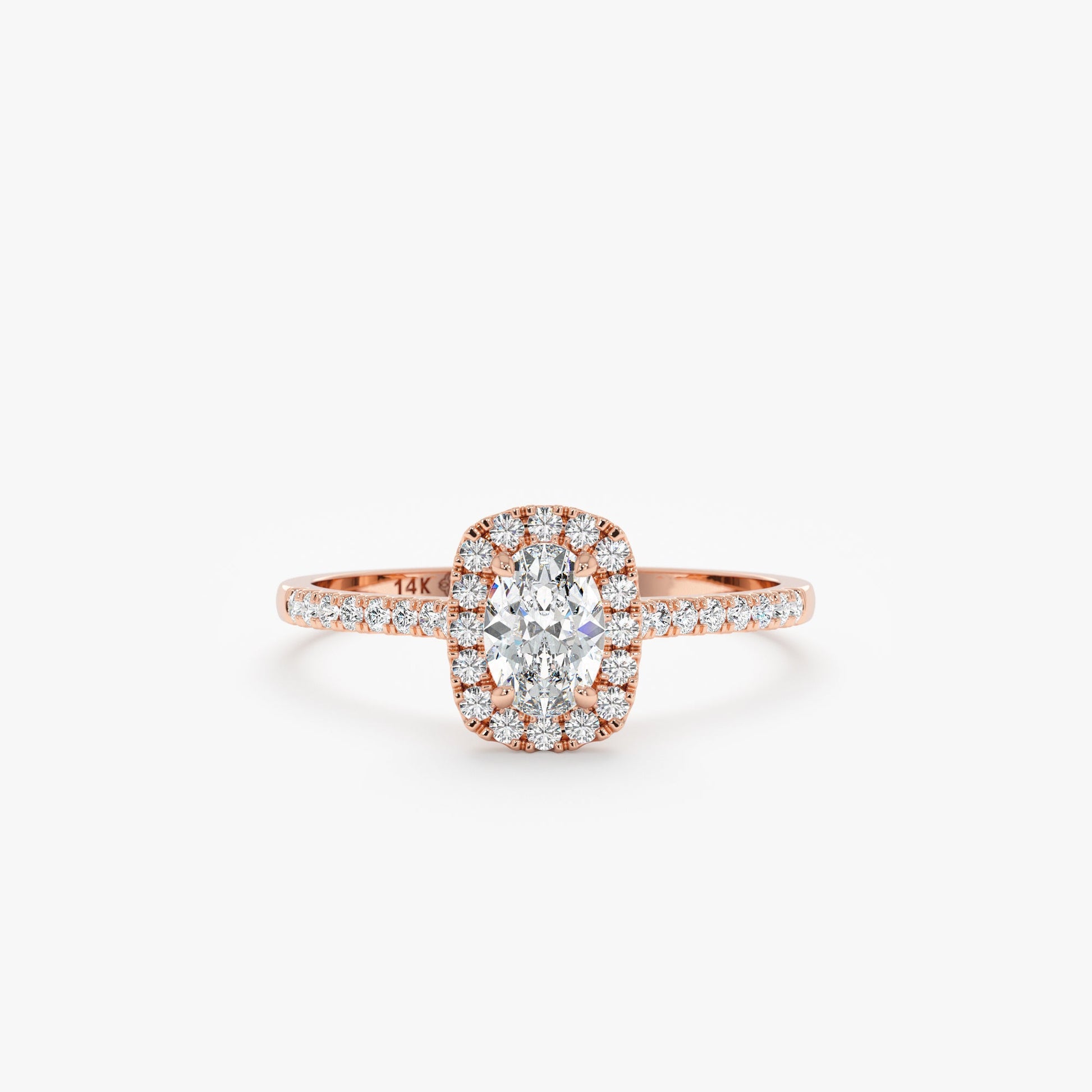 2 CT Round Three Stones Lab Grown Diamond Engagement Ring