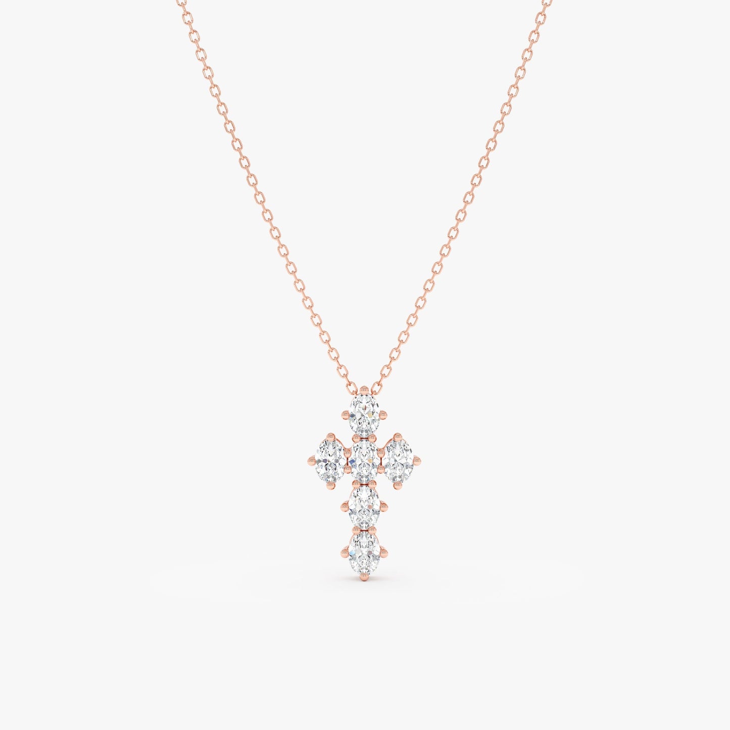 1.0 CT Round Bezel Solitaire Lab Grown Diamond Necklace
