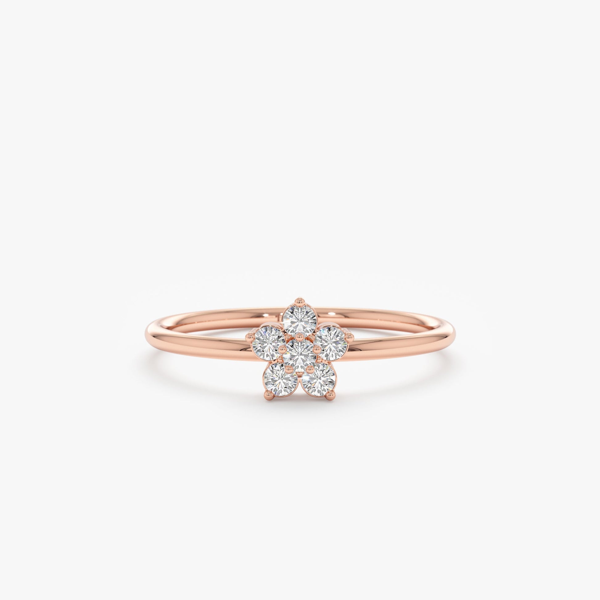 2 CT Round Three Stones Lab Grown Diamond Engagement Ring