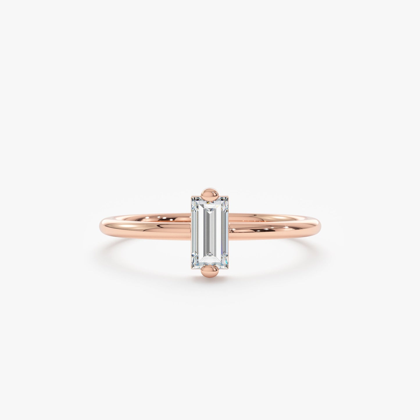 2 CT Round Three Stones Lab Grown Diamond Engagement Ring