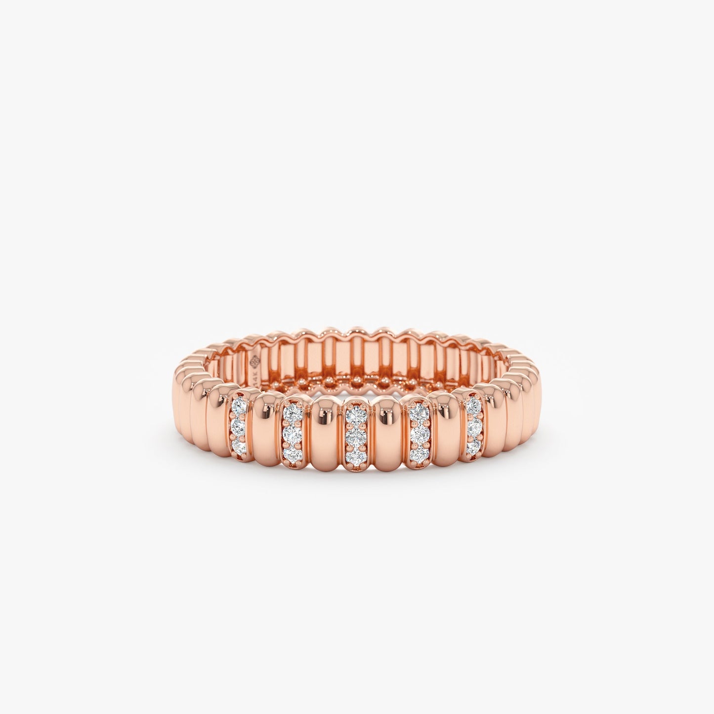 0.37 CT Round Full Eternity Lab Grown Diamond Wedding Band