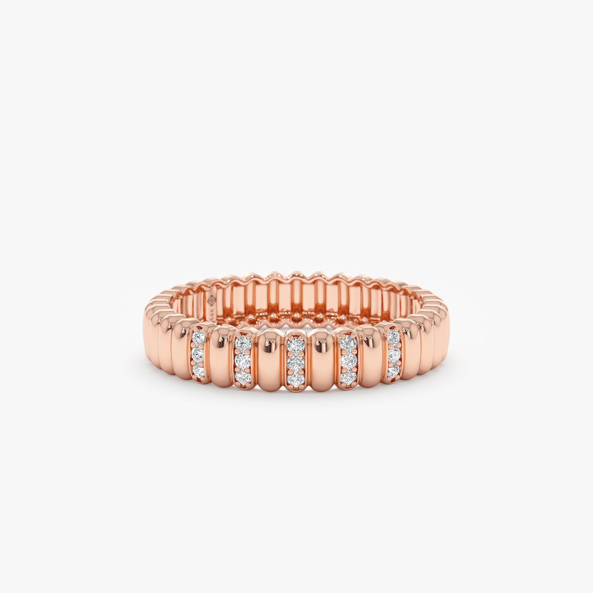 0.37 CT Round Full Eternity Lab Grown Diamond Wedding Band
