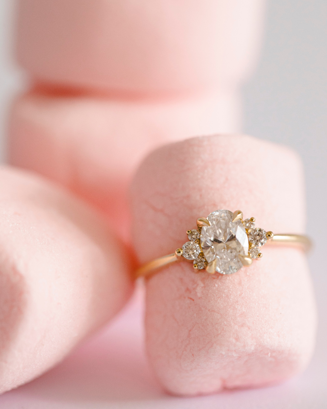 2 CT Round Three Stones Lab Grown Diamond Engagement Ring