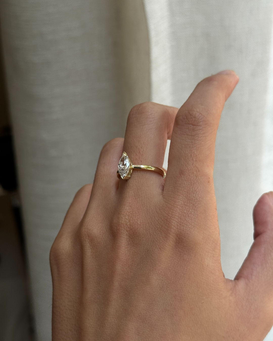 2 CT Round Three Stones Lab Grown Diamond Engagement Ring