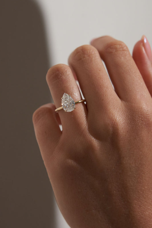 2 CT Round Three Stones Lab Grown Diamond Engagement Ring