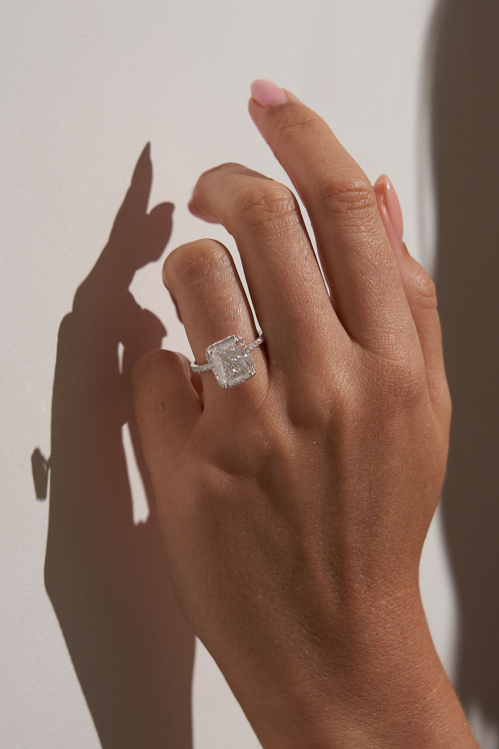 2 CT Round Three Stones Lab Grown Diamond Engagement Ring