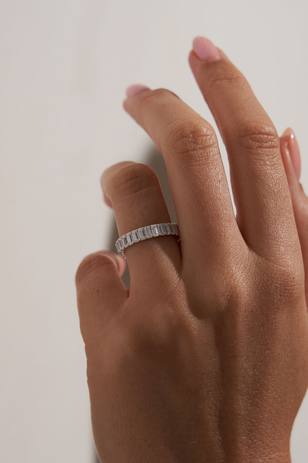 0.37 CT Round Full Eternity Lab Grown Diamond Wedding Band