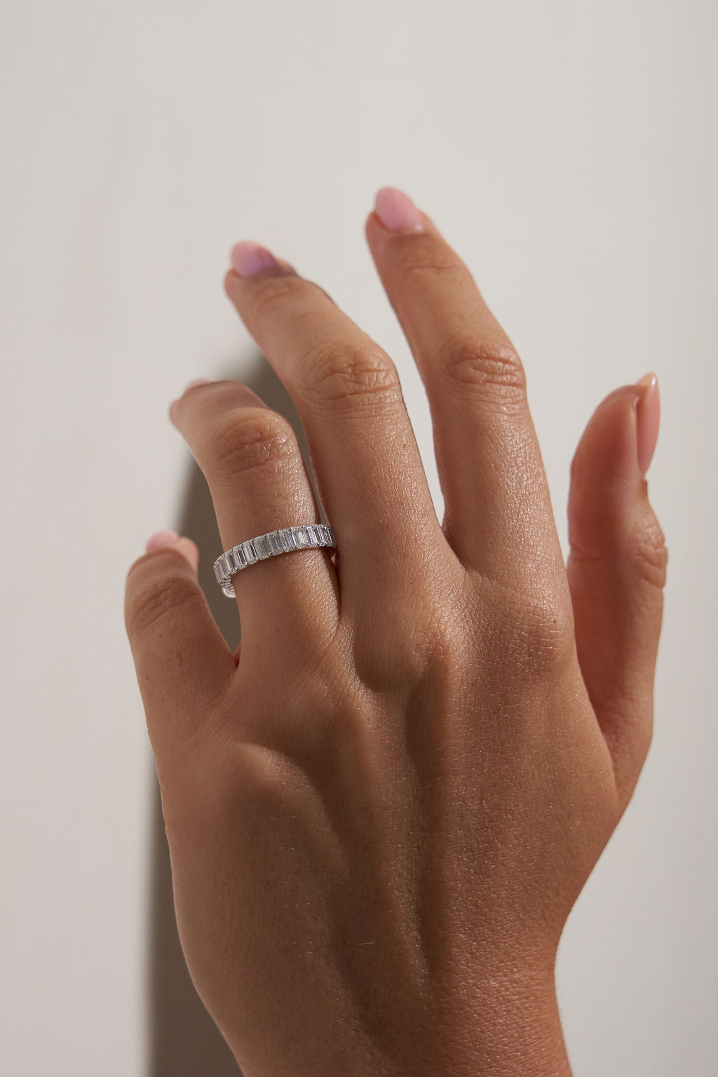 0.37 CT Round Full Eternity Lab Grown Diamond Wedding Band