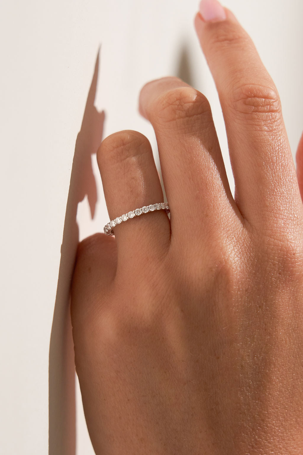 0.37 CT Round Full Eternity Lab Grown Diamond Wedding Band