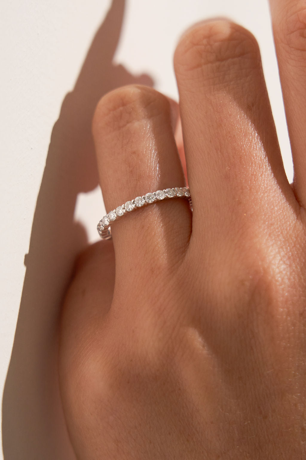 0.37 CT Round Full Eternity Lab Grown Diamond Wedding Band