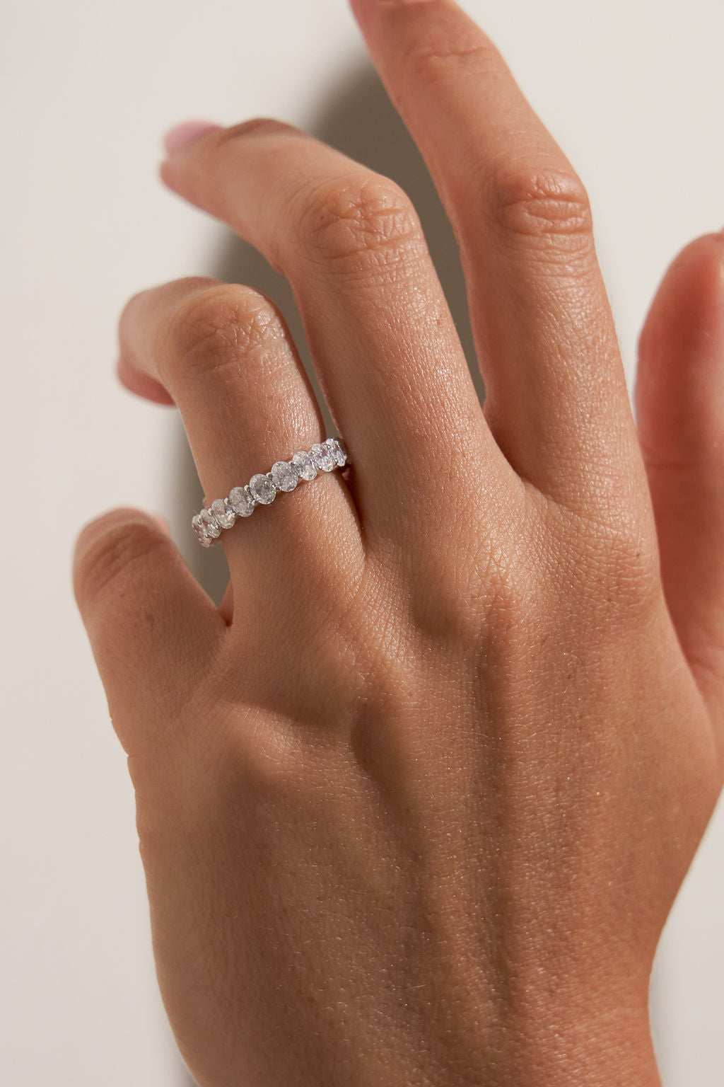 0.37 CT Round Full Eternity Lab Grown Diamond Wedding Band