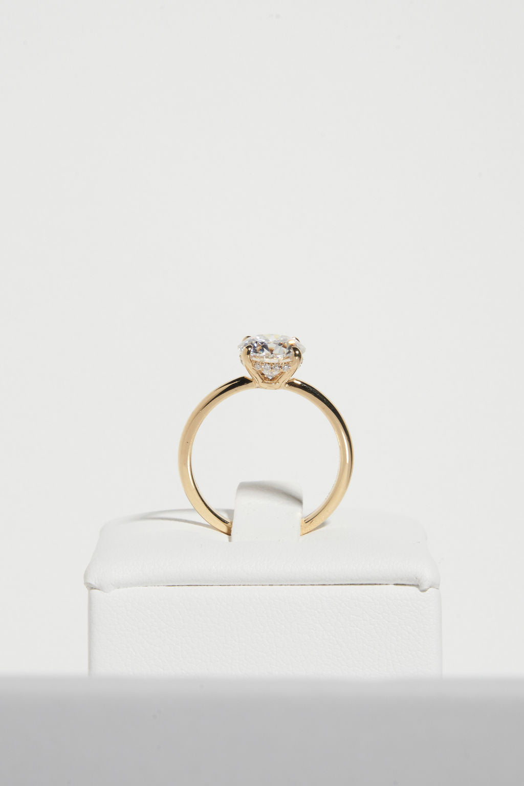 2 CT Round Three Stones Lab Grown Diamond Engagement Ring