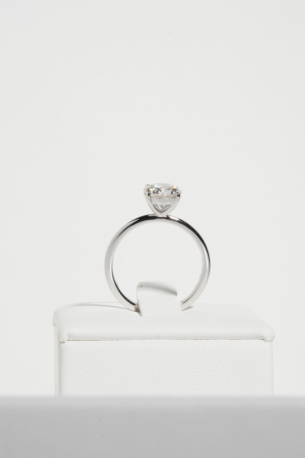 2 CT Round Three Stones Lab Grown Diamond Engagement Ring
