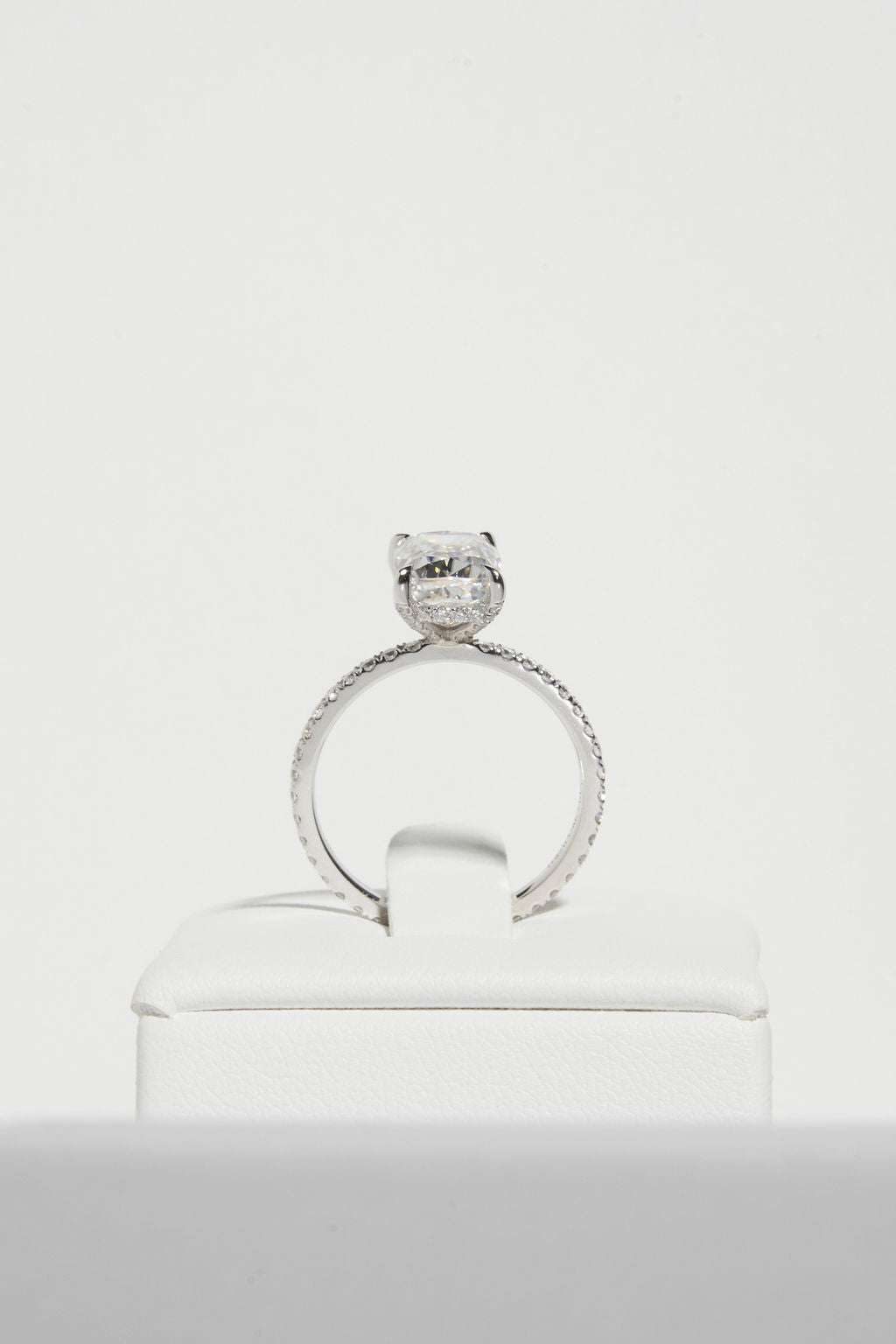 2 CT Round Three Stones Lab Grown Diamond Engagement Ring