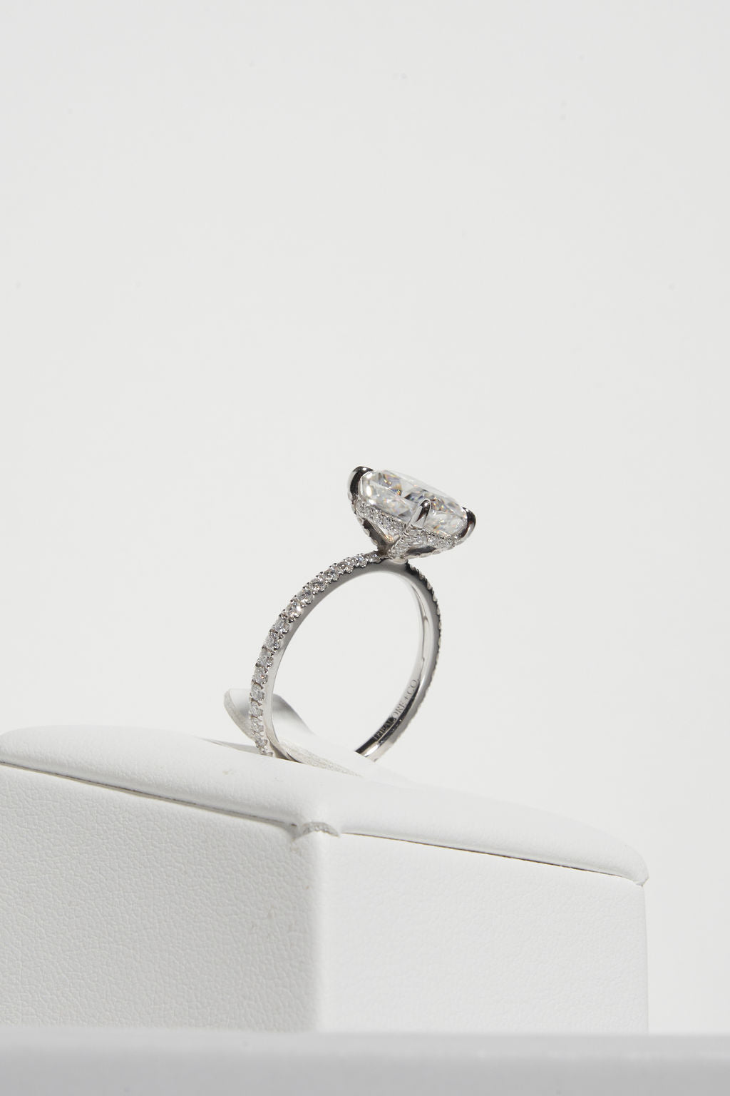 2 CT Round Three Stones Lab Grown Diamond Engagement Ring