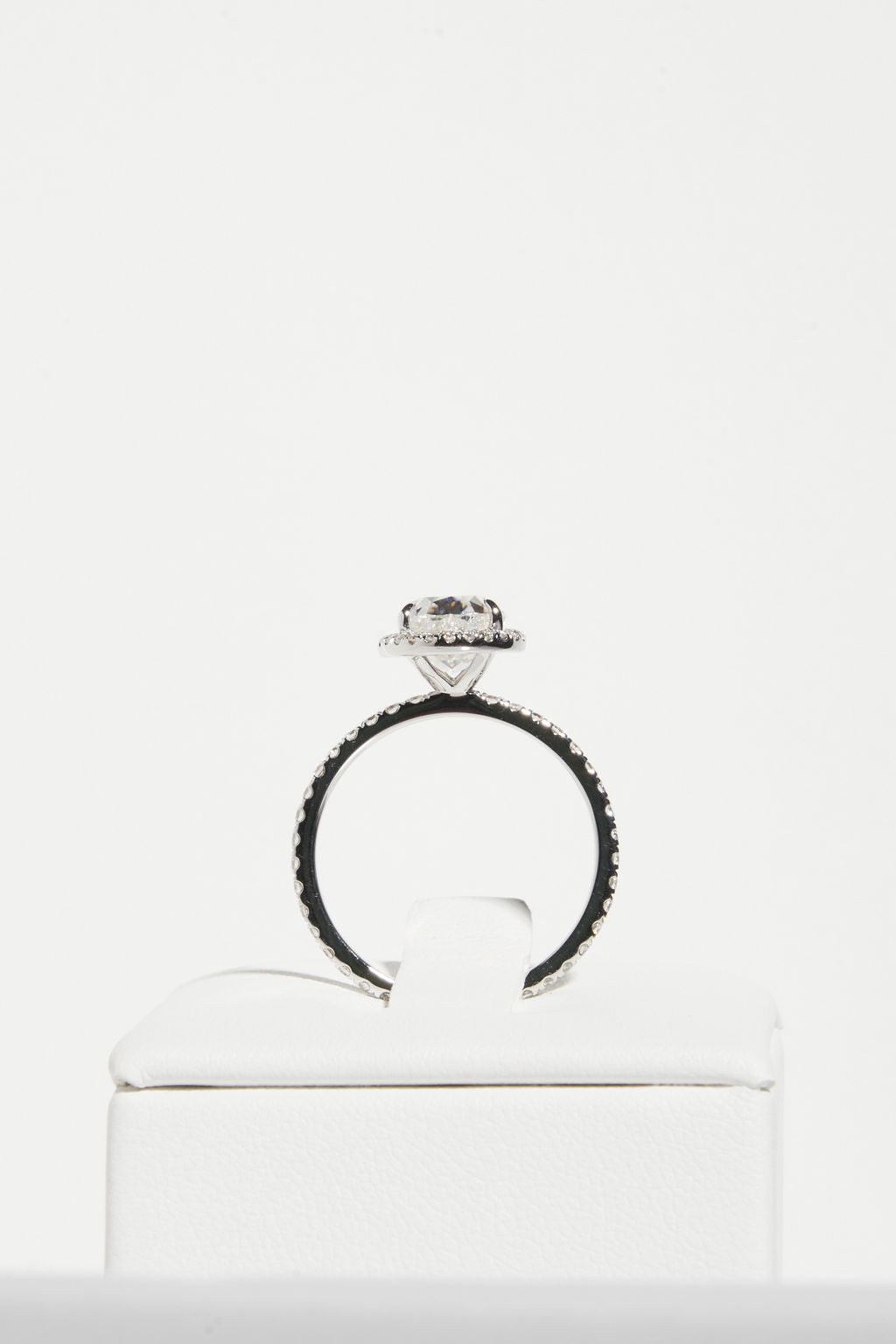 2 CT Round Three Stones Lab Grown Diamond Engagement Ring