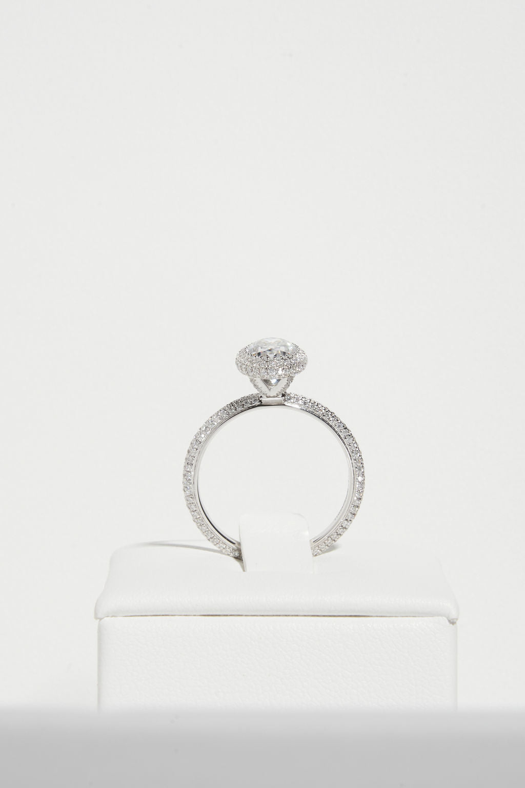 2 CT Round Three Stones Lab Grown Diamond Engagement Ring