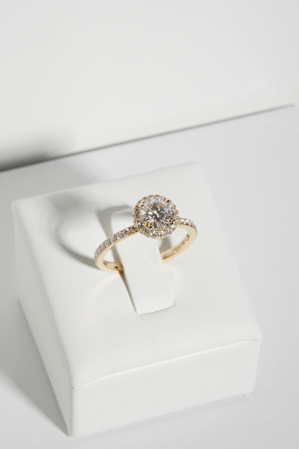 2 CT Round Three Stones Lab Grown Diamond Engagement Ring