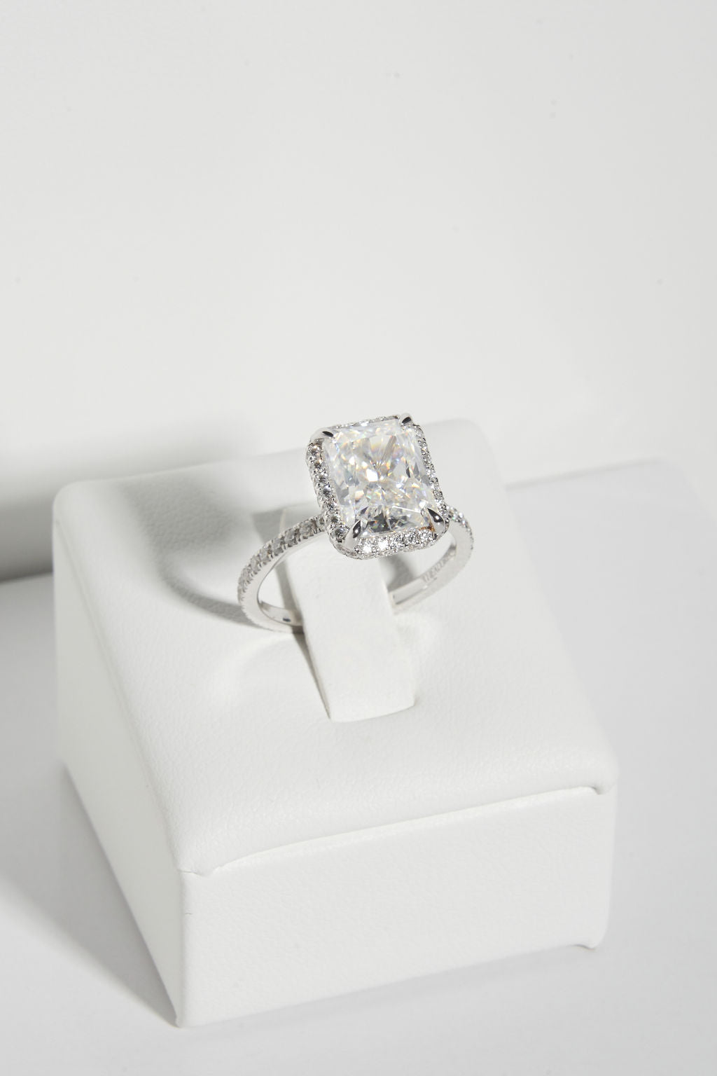 2 CT Round Three Stones Lab Grown Diamond Engagement Ring