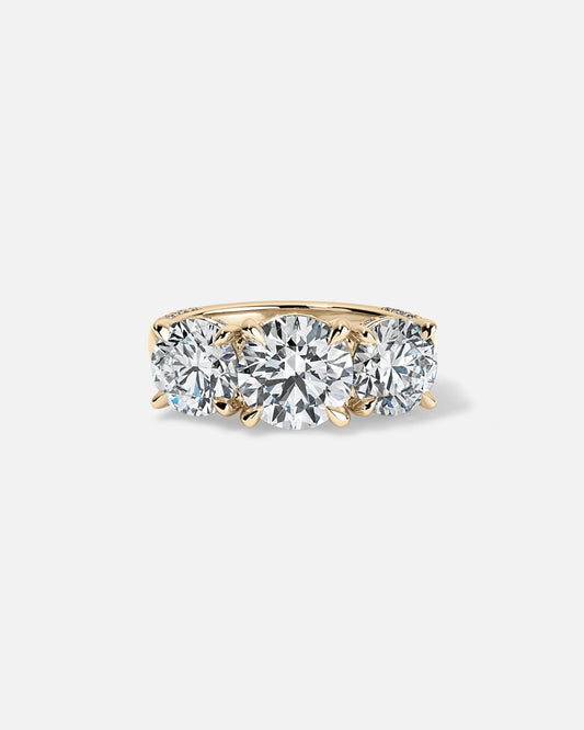 Marquise Cut Cluster Styled Lab Grown Diamond Engagement Ring
