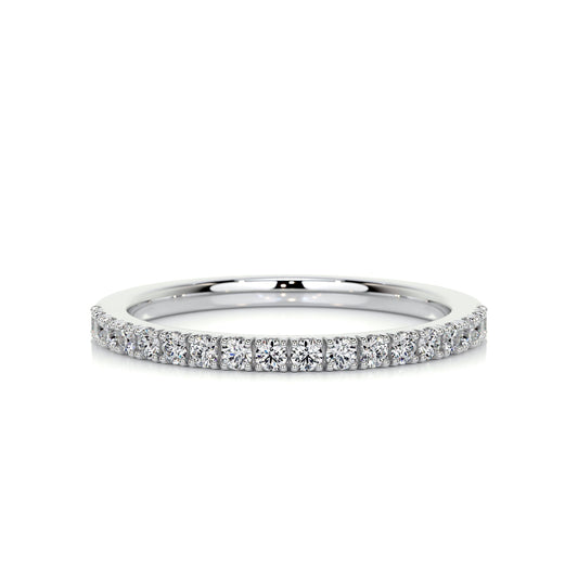 0.3 CT Round Half Eternity CVD EF/VVS Diamond Wedding Band 1