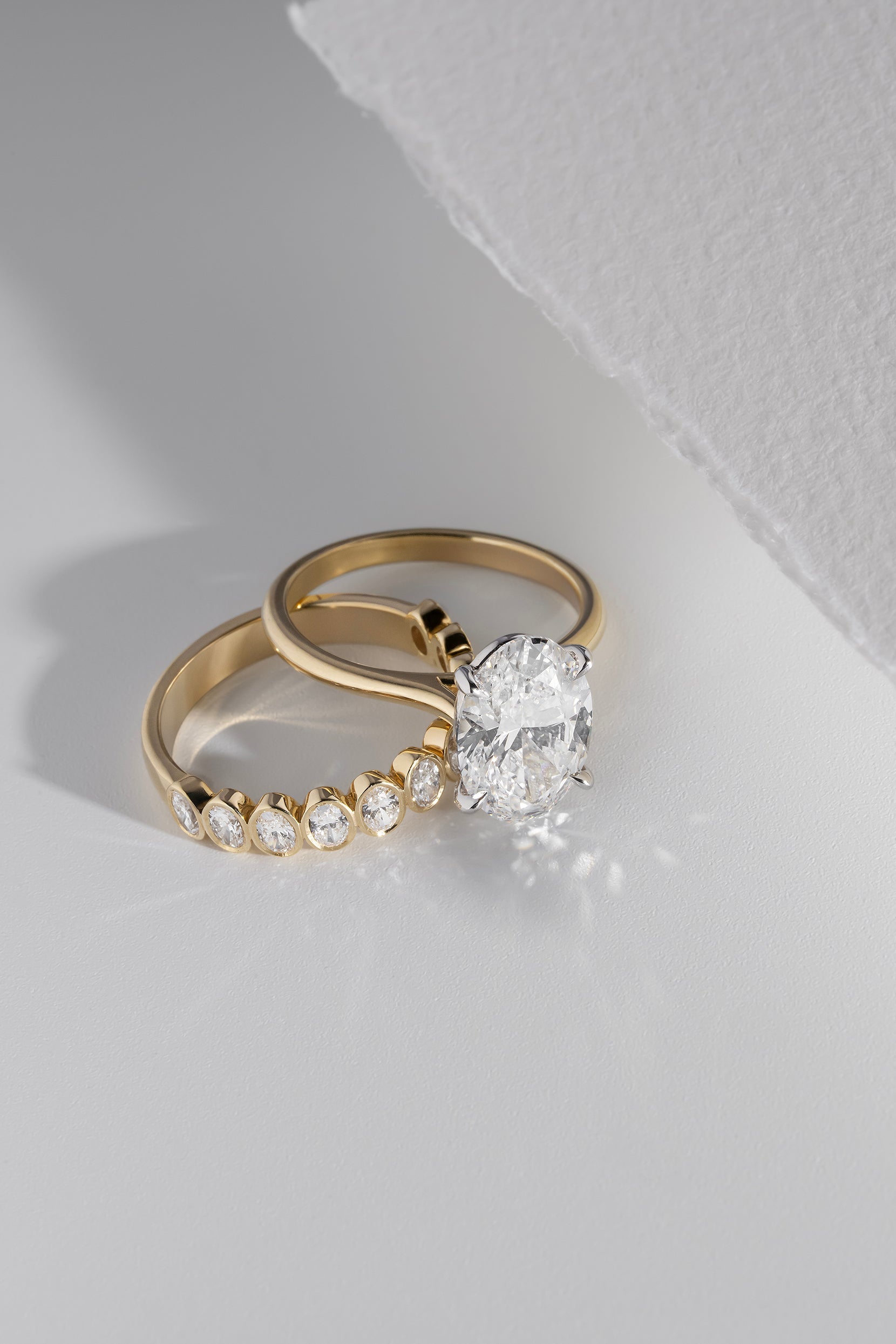 2 CT Round Three Stones Lab Grown Diamond Engagement Ring