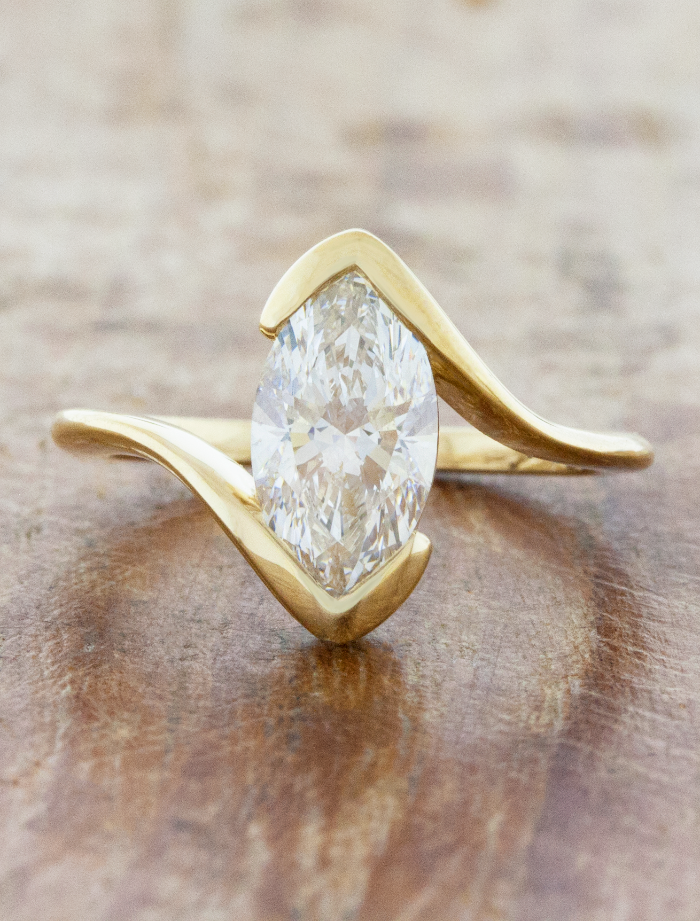 2 CT Round Three Stones Lab Grown Diamond Engagement Ring