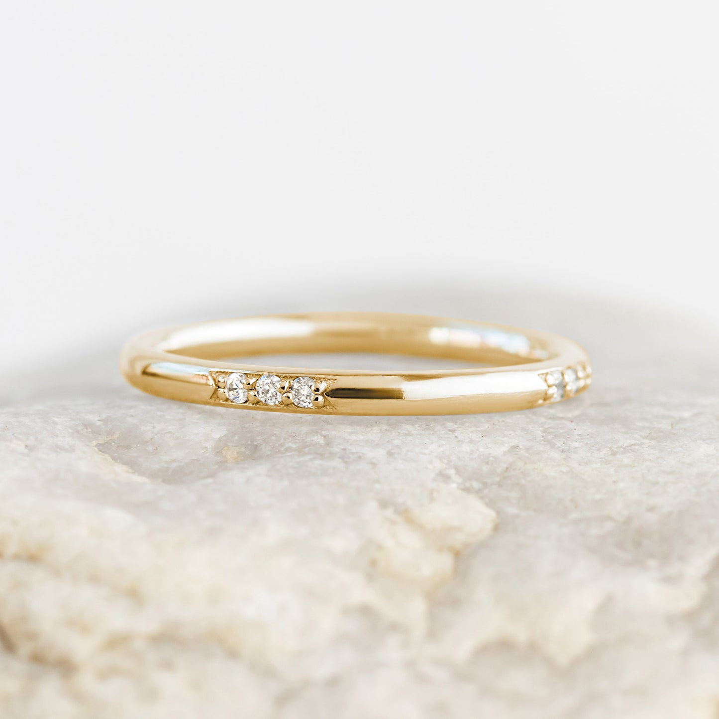 0.37 CT Round Full Eternity Lab Grown Diamond Wedding Band
