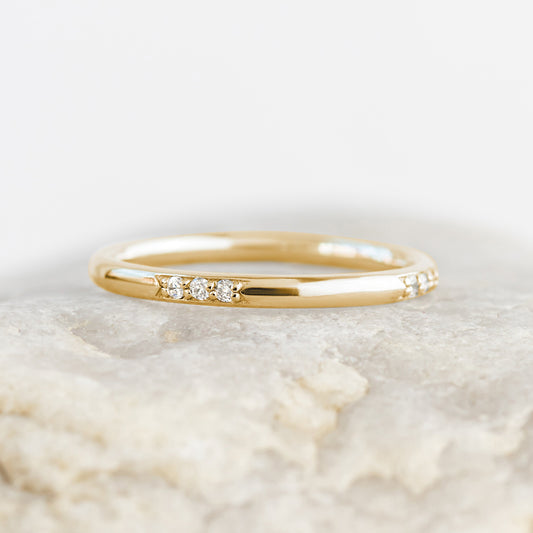 0.37 CT Round Full Eternity Lab Grown Diamond Wedding Band