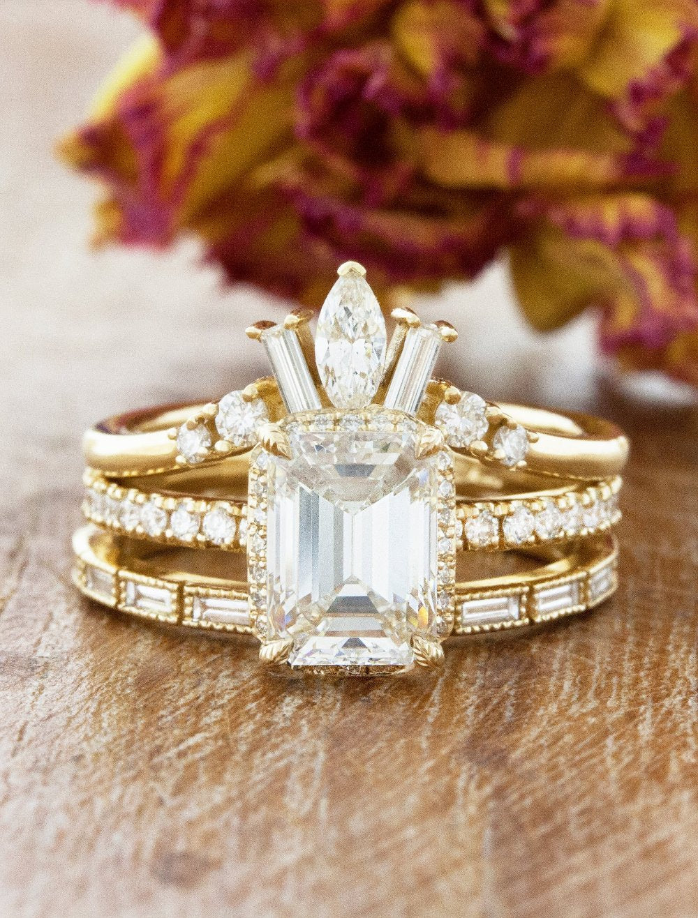 2 CT Round Three Stones Lab Grown Diamond Engagement Ring