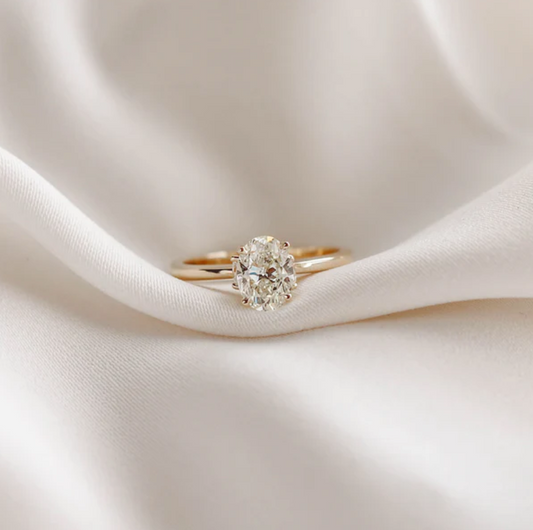 2 CT Round Three Stones Lab Grown Diamond Engagement Ring