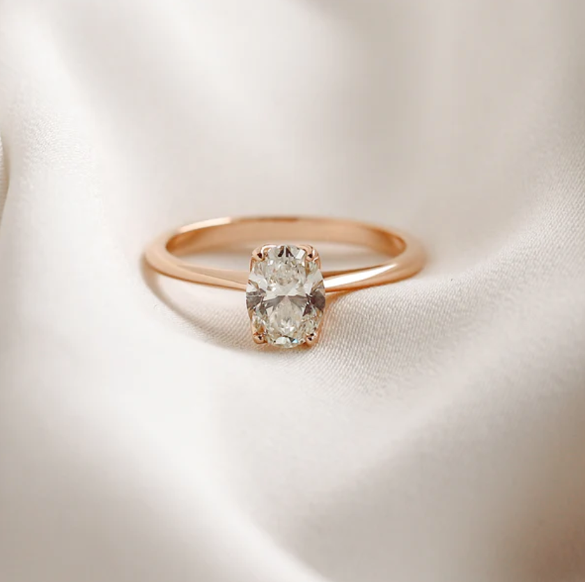 2 CT Round Three Stones Lab Grown Diamond Engagement Ring