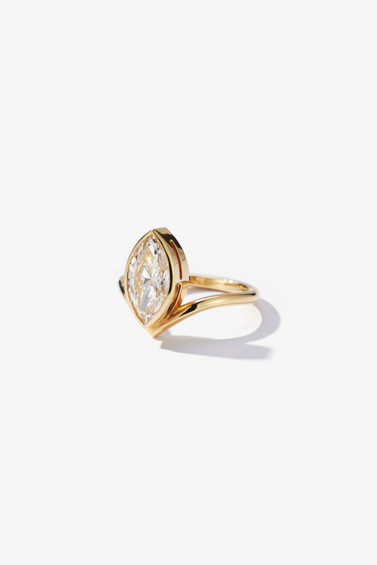 2 CT Round Three Stones Lab Grown Diamond Engagement Ring