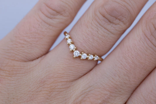 0.37 CT Round Full Eternity Lab Grown Diamond Wedding Band