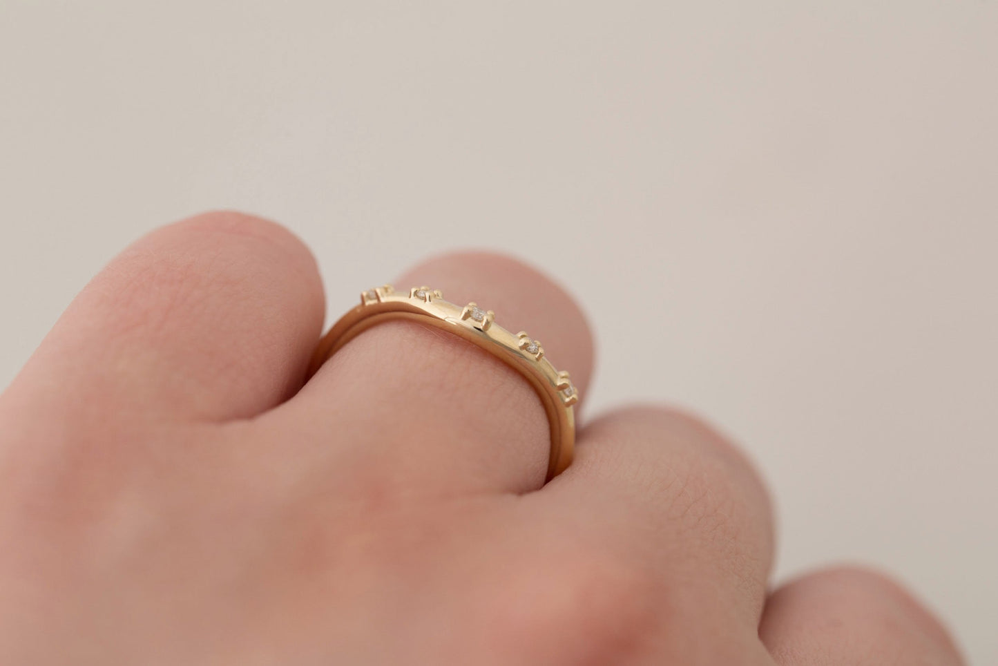 0.37 CT Round Full Eternity Lab Grown Diamond Wedding Band
