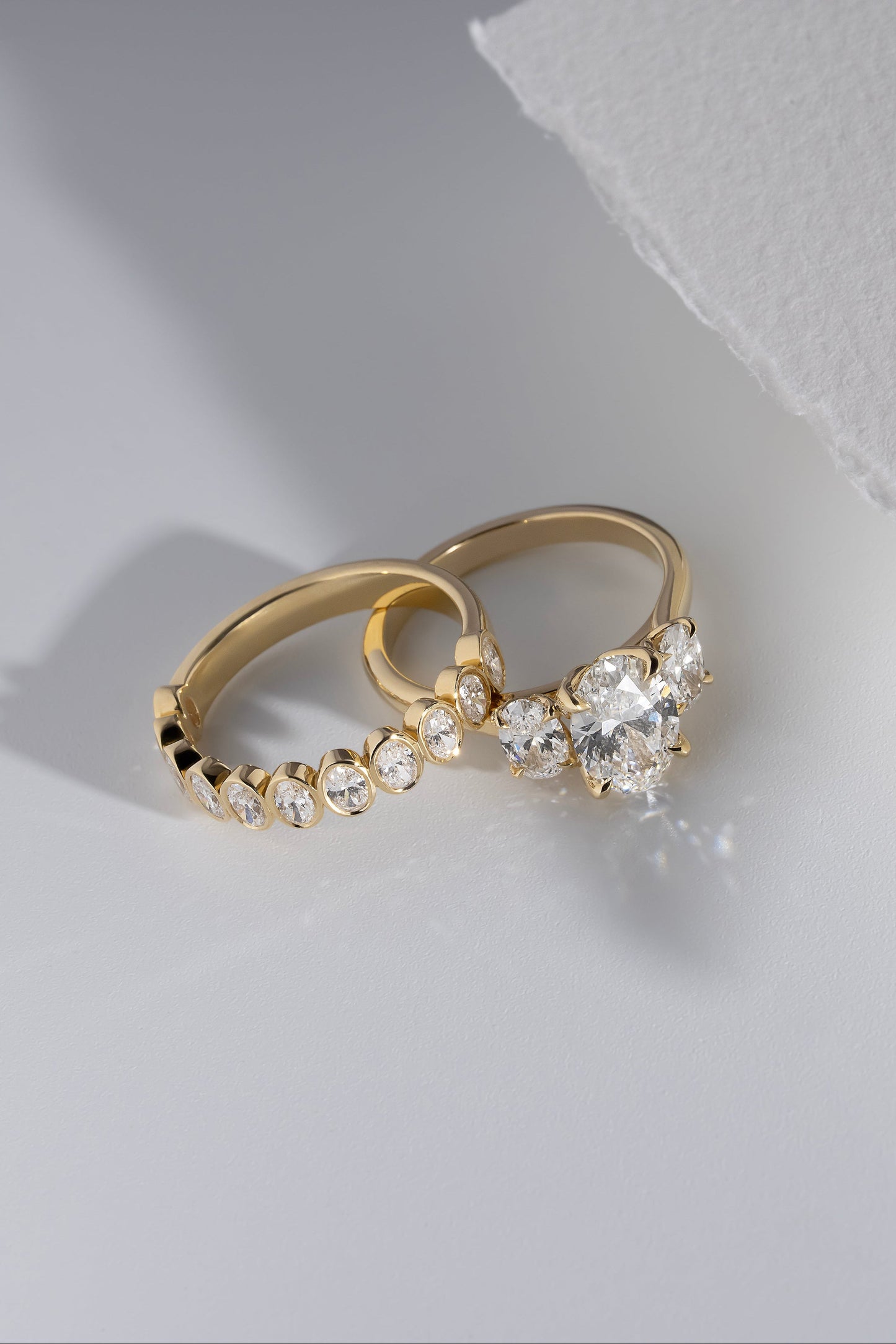 2 CT Round Three Stones Lab Grown Diamond Engagement Ring