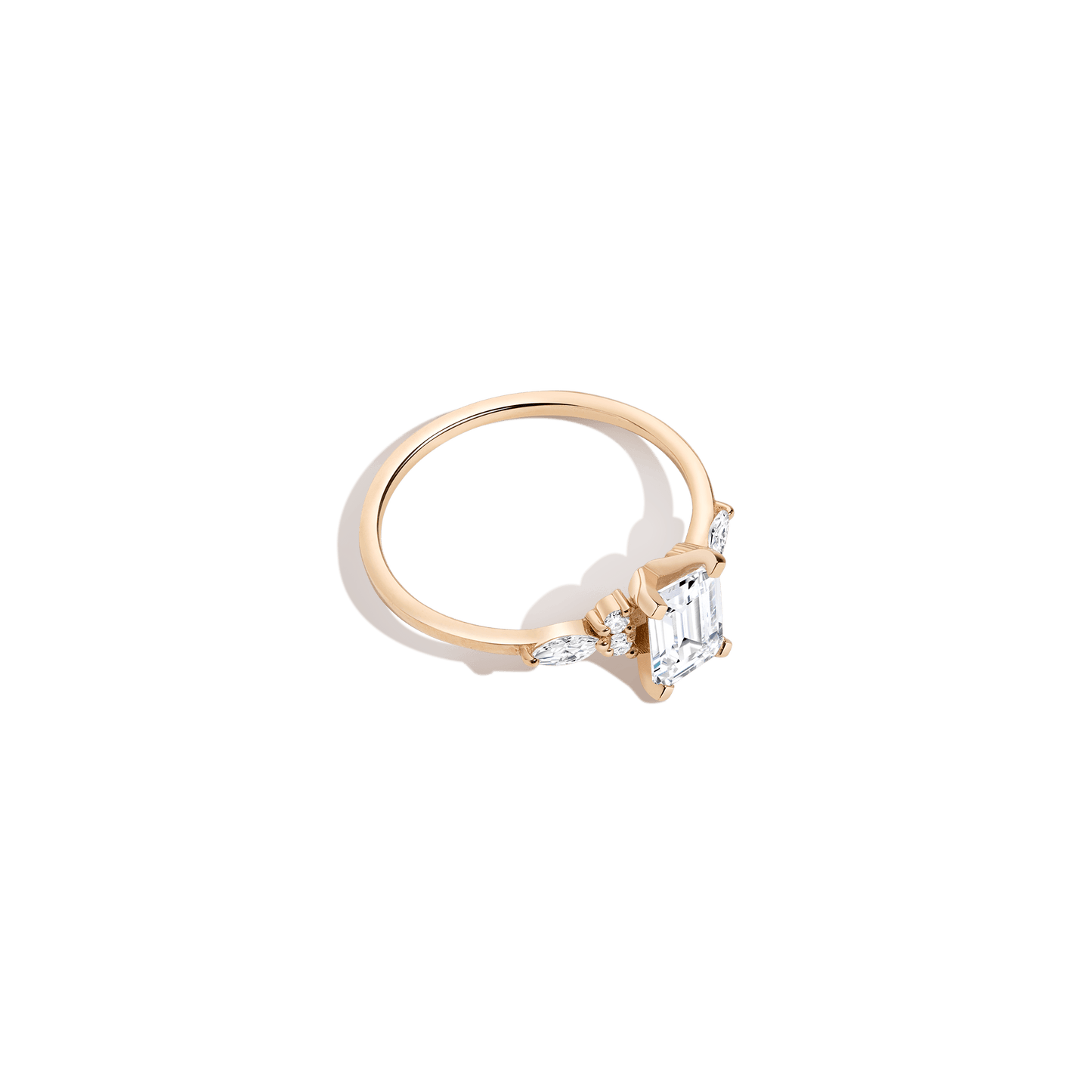 2 CT Round Three Stones Lab Grown Diamond Engagement Ring